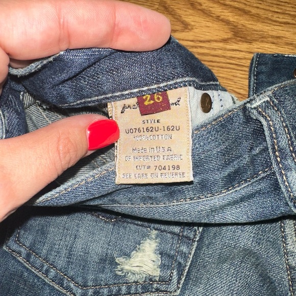 7 For All Mankind Blue Boot Cut Jeans - Picture 3 of 3